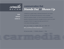 Tablet Screenshot of carmediadesign.com